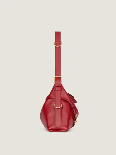 Givenchy Medium Leather Voyou Top-handle Bag In Red