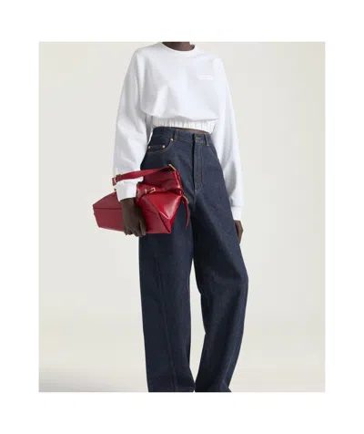 Givenchy Medium Leather Voyou Top-handle Bag In Red