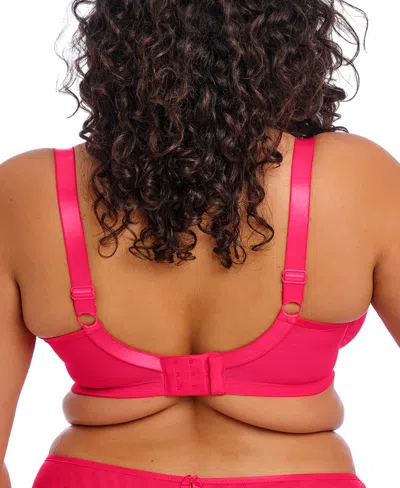 Elomi Plus Size Teagan Underwire Plunge Full Coverage Bra In Pink