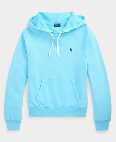 Polo Ralph Lauren Women's Shrunken Fit Lightweight Fleece Hoodie Sweatshirt