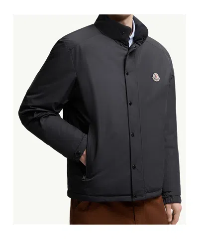 Moncler Epine Tech Down Jacket In Black