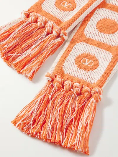 Valentino Pattern-jacquard Scarf