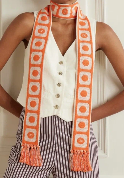 Valentino Pattern-jacquard Scarf