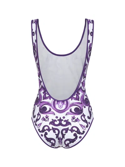 Dolce & Gabbana Women Maiolica Print One-piece Swimsuit