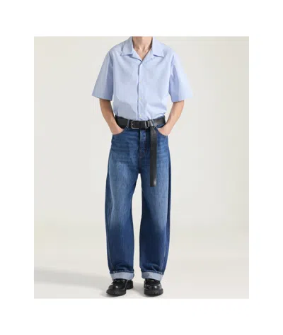 Givenchy Cotton Striped Shirt Stamp In Blue