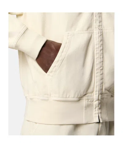 Stone Island Hooded Zipper-up Sweatshirt In Neutral