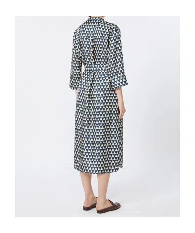 Max Mara Printed Silk Twill Kaftan