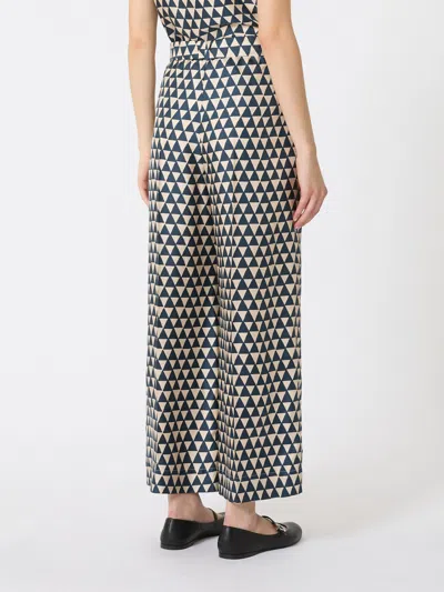 Max Mara Printed Silk Trousers