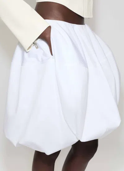 Alaïa Cotton Poplin Balloon Skirt