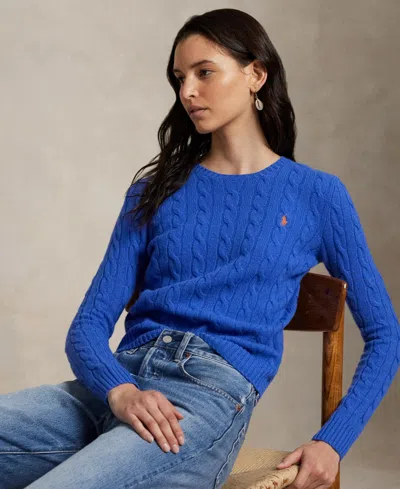 Polo Ralph Lauren Women's Cable Wool-cashmere Crewneck Sweater