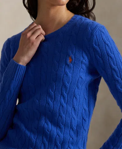 Polo Ralph Lauren Women's Cable Wool-cashmere Crewneck Sweater