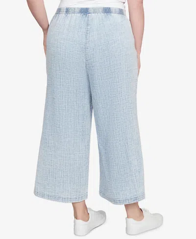 Ruby Rd. Plus Size Snow Washed Wide Leg Pants