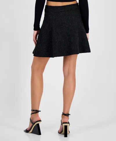 Guess Women's Tamara Flared Tweed Skirt In Black