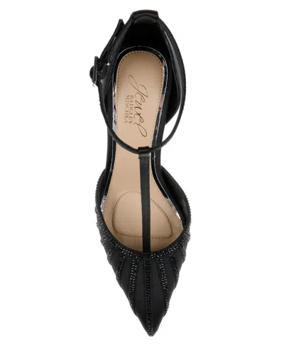 Jewel Badgley Mischka Women's Faithlyn Evening T-strap Pumps