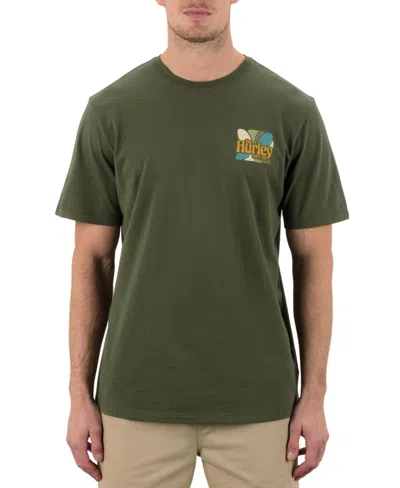 Hurley Men's Visions Short Sleeve T-shirt In Green