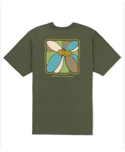Hurley Men's Visions Short Sleeve T-shirt In Green