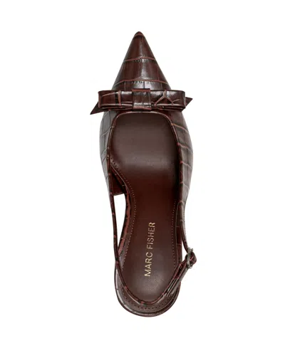 Marc Fisher Women's Rayma Bow Slingback Pumps In Black