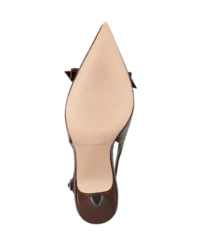 Marc Fisher Women's Rayma Bow Slingback Pumps In Black