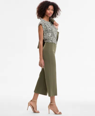 Anne Klein Petite Cropped Wide-leg Pull-on Pants