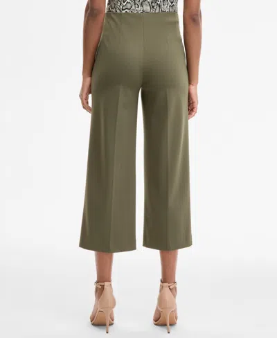 Anne Klein Petite Cropped Wide-leg Pull-on Pants