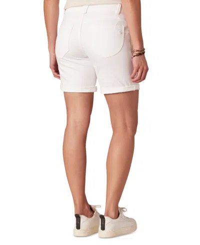 Democracy Petite "ab"solution Cuffed Denim Shorts
