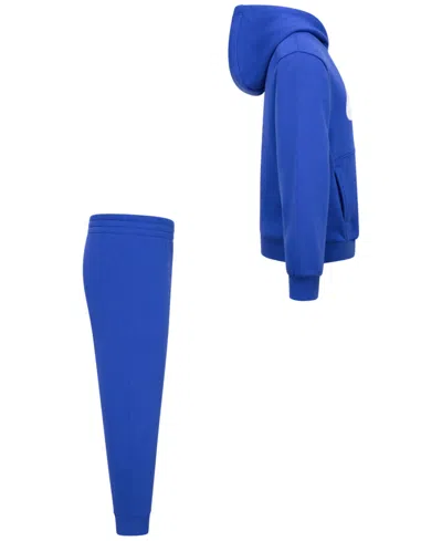 Nike Little Boys Club Fleece 2-pc. Logo Hoodie & Sweatpants Set In Blue
