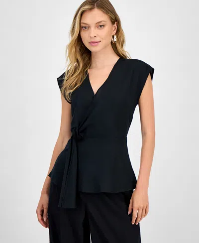 Inc International Concepts Women's Side-knot Surplice Top, Exclusively At Macy's