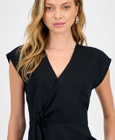 Inc International Concepts Women's Side-knot Surplice Top, Exclusively At Macy's