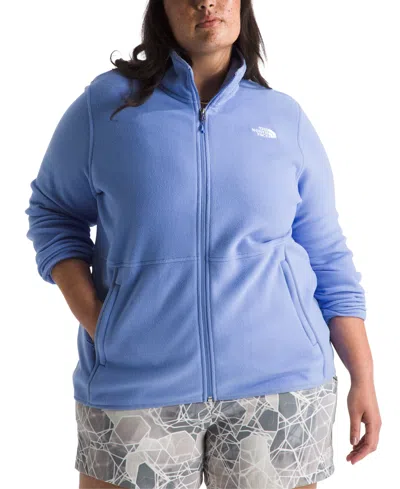 The North Face Women's Plus Size Colorblocked Zip-front Glacier Fleece Jacket