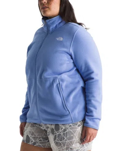 The North Face Women's Plus Size Colorblocked Zip-front Glacier Fleece Jacket