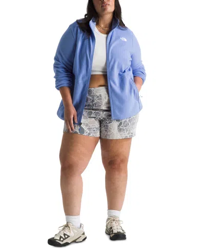 The North Face Women's Plus Size Colorblocked Zip-front Glacier Fleece Jacket