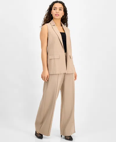 Bar Iii Petite Open-front Long Vest, Exclusively At Macy's