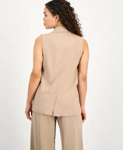 Bar Iii Petite Open-front Long Vest, Exclusively At Macy's