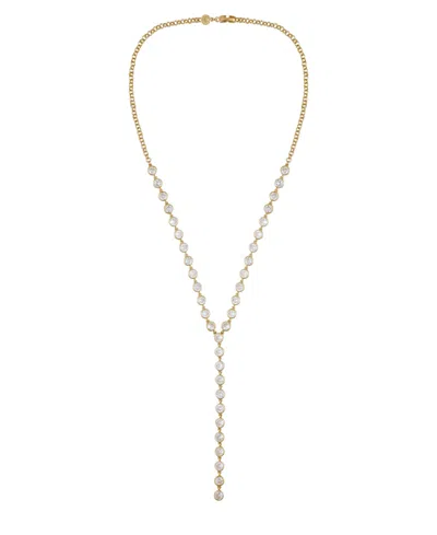Vince Camuto Gold Tone Cascading Cubic Zirconia Y-drop Necklace