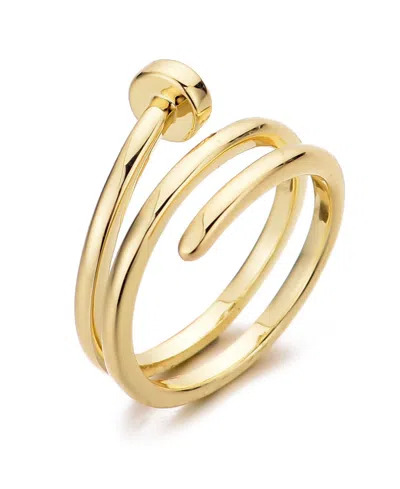 Adornia Gold Nail Double Wrap Ring