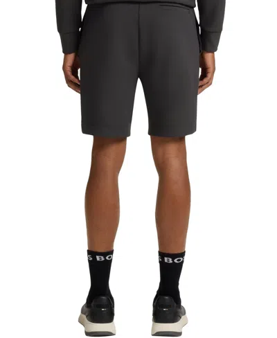 Hugo Boss Boss By  Men's Cotton-blend Stripe Detail Shorts In Gray