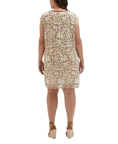 Ella Rafaella Plus Size Beach Relaxed Sleeveless Dress In Multi