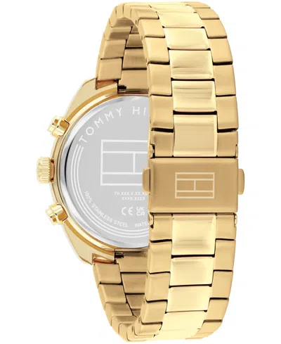 Tommy Hilfiger Men's Chronograph Gold Tone Stainless Steel Bracelet Watch, 40mm