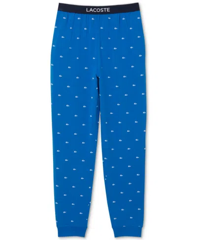 Lacoste Men's Loungewear Crocodile Pajama Pants In White