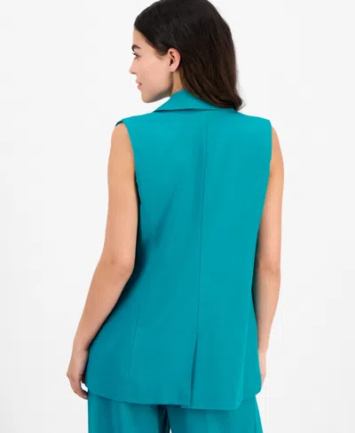 Bar Iii Petite Open-front Long Vest, Exclusively At Macy's