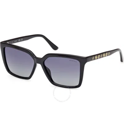 Guess Polarized Smoke Square Ladies Sunglasses Gu00099 01d 55