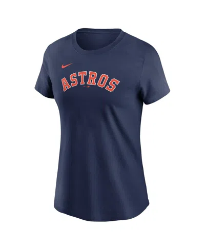 Nike Women's Yordan Alvarez Navy Houston Astros Fuse Name Number T-shirt