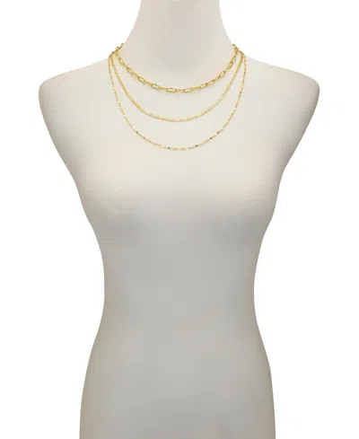 Vince Camuto Layered Chain Necklace Trio Set