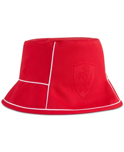 Puma Men's Ferrari Logo Embossed Bucket Hat