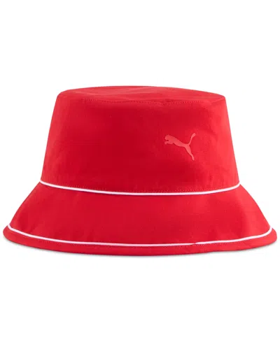 Puma Men's Ferrari Logo Embossed Bucket Hat
