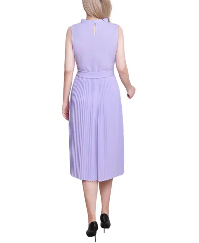 Ny Collection Women's Sleeveless Pleated Skirt Dress