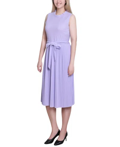 Ny Collection Women's Sleeveless Pleated Skirt Dress