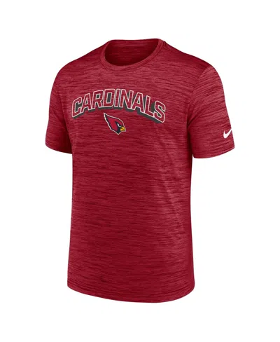 Nike Men's Cardinal Arizona Cardinals Velocity Performance T-shirt In Burgundy