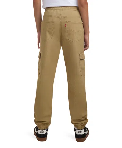 Levi's Big Boys Relaxed Fit Drawstring Cargo Jogger Pants In Brown