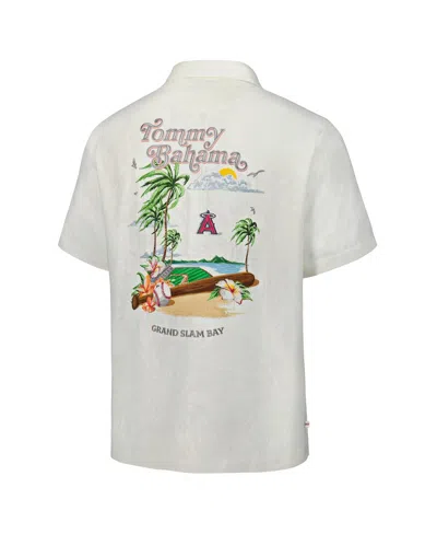 Tommy Bahama White Michigan Wolverines Grand Slam Bay Camp Button-up Shirt